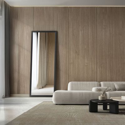 Ars Longa Slim lustro 77,8x57,8 cm prostokątne czarne szczotkowane SLIM5070-CS
