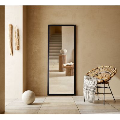 Ars Longa Slim lustro 127,8x67,8 cm prostokątne czarne SLIM60120-C