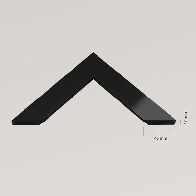 Ars Longa Slim lustro 77,8x77,8 cm kwadratowe czarne SLIM7070-C