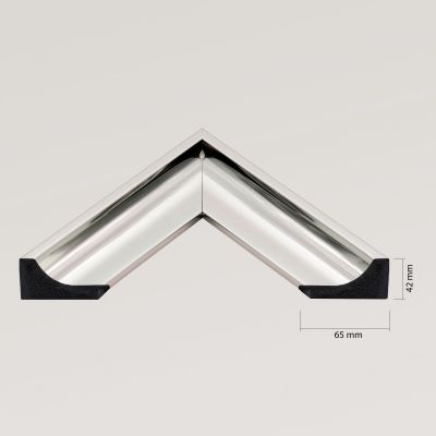 Ars Longa Torino lustro 61,8x51,8 cm prostokątne nikiel TORINO4050-N