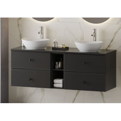 Megstyl blat 140x46 cm czarny 2054