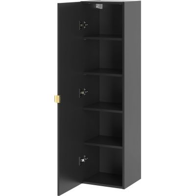 Megstyl Arcos szafka 34,5x31,8x130 cm boczna wisząca czarna 2419