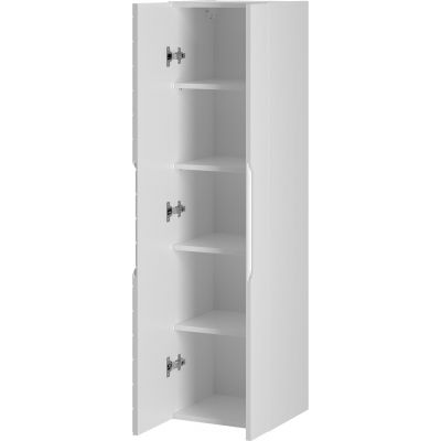 Megstyl Aspen szafka 34,5x31,8x130 cm boczna wisząca biała 2421