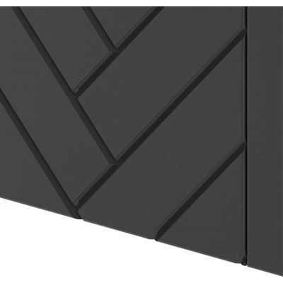 Megstyl Aspen szafka 34,5x31,8x130 cm boczna wisząca czarna 2423