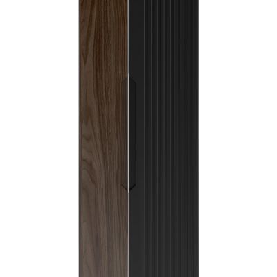 Megstyl Avella szafka 34,5x31,8x130 cm boczna wisząca czarna-orzech 2425