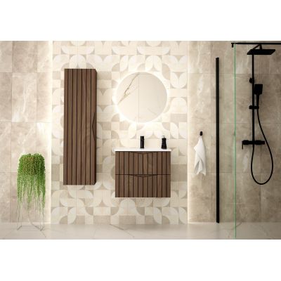 Megstyl Stella szafka 34,5x31,8x130 cm boczna wisząca orzech 2447