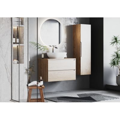 Megstyl Etna szafka 34,5x31,8x130 cm boczna wisząca dąb olejowany 2468