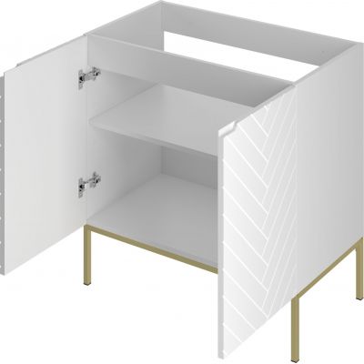 Megstyl Aspen szafka 80x45,8x82 cm podumywalkowa stojąca biała 2491