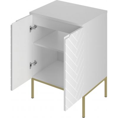 Megstyl Aspen szafka 60x45,8x82 cm podumywalkowa stojąca biała 2501