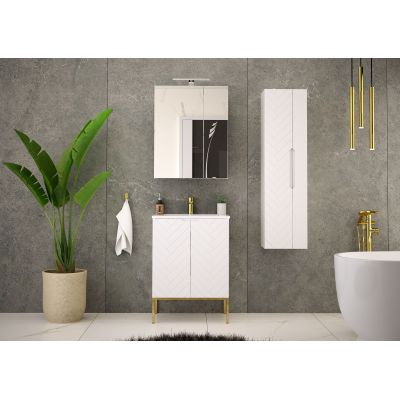 Megstyl Aspen szafka 60x45,8x82 cm podumywalkowa stojąca biała 2501