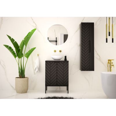 Megstyl Aspen szafka 60x45,8x82 cm podumywalkowa stojąca czarna 2506