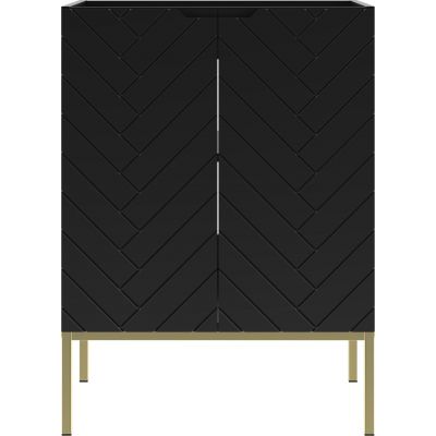 Megstyl Aspen szafka 60x45,8x82 cm podumywalkowa stojąca czarna 2507