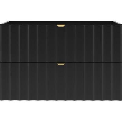 Megstyl Arcos szafka 80x45,8x50 cm podumywalkowa wisząca czarna 2584