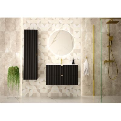 Megstyl Arcos szafka 80x45,8x50 cm podumywalkowa wisząca czarna 2584