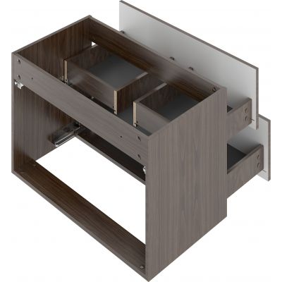 Megstyl Stella szafka 80x45,8x50 cm podumywalkowa wisząca orzech 2608