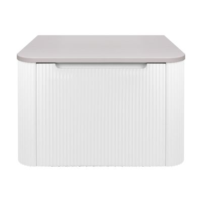 Oltens Hamnes szafka 60 cm podumywalkowa wisząca z blatem biały mat/kaszmir 68667000