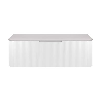 Oltens Hamnes szafka 120 cm podumywalkowa wisząca z blatem biały mat/kaszmir 68679000