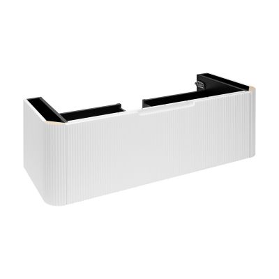 Oltens Hamnes szafka 120 cm podumywalkowa wisząca z blatem biały mat/kaszmir 68679000