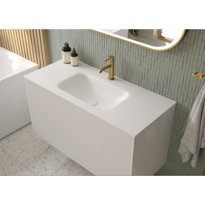 Oltens Kalla umywalka 100,2x46 cm meblowa LavaForm biały mat 40208900