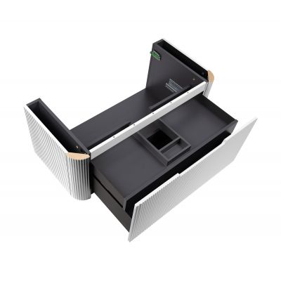 Oltens Hamnes szafka 100 cm podumywalkowa wisząca z blatem biały mat/dąb 68676000