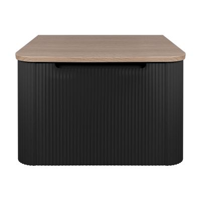 Oltens Hamnes szafka 60 cm podumywalkowa wisząca z blatem czarny mat/dąb 68668300