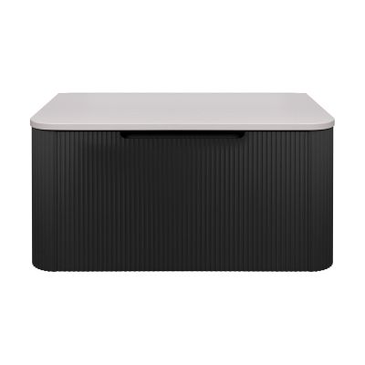 Oltens Hamnes szafka 80 cm podumywalkowa wisząca z blatem czarny mat/kaszmir 68671300