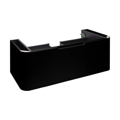 Oltens Hamnes szafka 100 cm podumywalkowa wisząca z blatem czarny mat 68673300