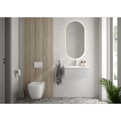 Oltens Torne przycisk spłukujący do WC biały/chrom/biały 57200000