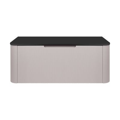 Oltens Hamnes szafka 100 cm podumywalkowa wisząca z blatem kaszmir/czarny mat 68675900