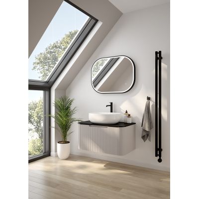 Oltens Hamnes blat naszafkowy 80 cm czarny mat 63013300