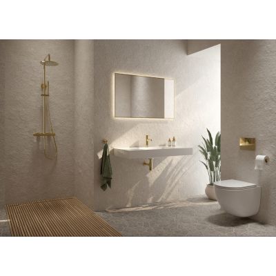 Oltens Hamnes Kort Ovan Slim deska sedesowa twarda wolnoopadająca biała 45111000