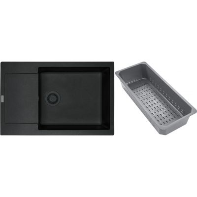 Franke Maris zlewozmywak granitowy z wkładką ociekową 78x50 cm onyx 114.0743.092