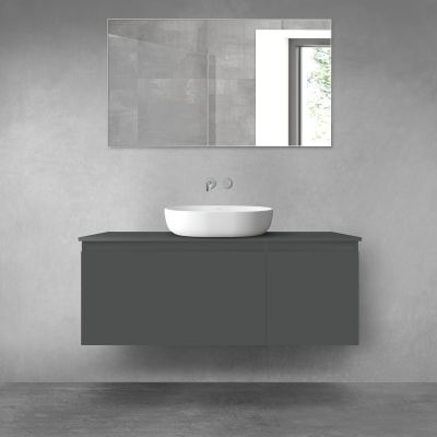 Oltens Vernal zestaw mebli łazienkowych 120 cm z blatem grafit mat 68248400