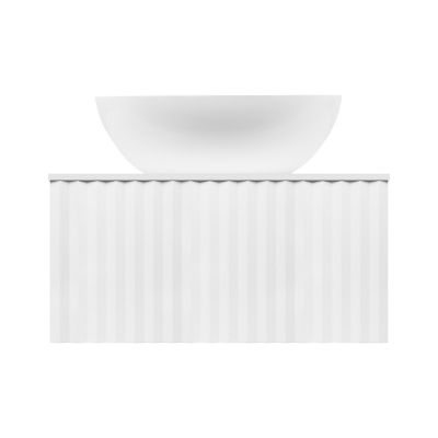 Ksuro 02 szafka 60 cm podumywalkowa wisząca z blatem biały mat 58001000