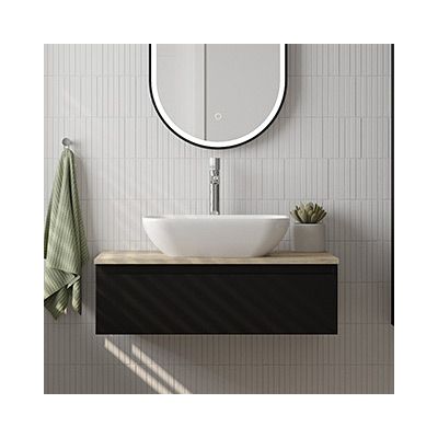 Oltens Solvig umywalka 51x34 cm owalna nablatowa biała 40322000