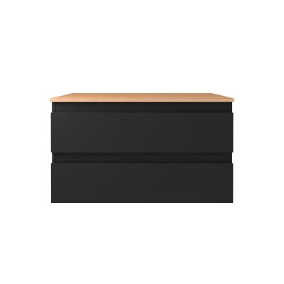 Oltens Vernal szafka 80x45,6x47 cm podumywalkowa wisząca czarna 60001300