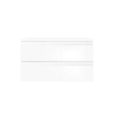 Oltens Vernal szafka 80 cm podumywalkowa wisząca z blatem biały połysk 68116000