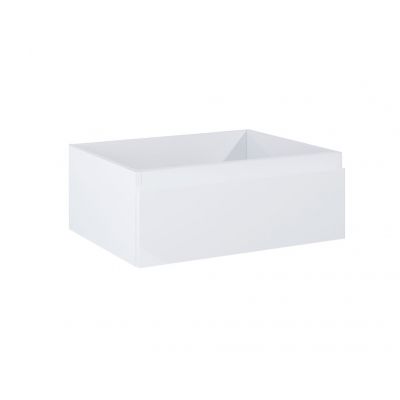 Oltens Vernal zestaw mebli łazienkowych 160 cm z blatem biały połysk/czarny mat 68349000