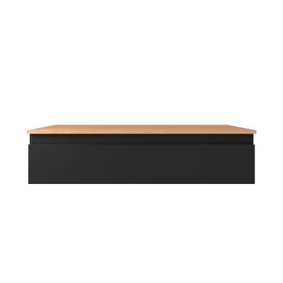 Oltens Vernal szafka 100x45,6x23,6 cm podumywalkowa wisząca czarna 60011300