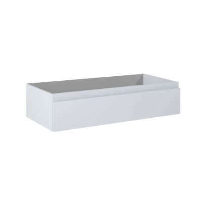 Oltens Vernal zestaw mebli łazienkowych 160 cm z blatem szary mat/biały połysk 68357700