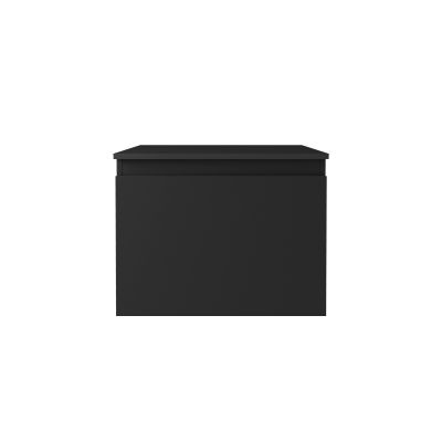 Oltens Vernal szafka 60 cm podumywalkowa wisząca z blatem czarny mat 68104300