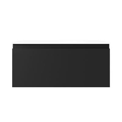 Oltens Vernal szafka 100x45,6x47 cm podumywalkowa wisząca czarna 60015300
