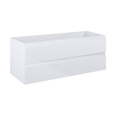 Oltens Vernal zestaw mebli łazienkowych 160 cm z blatem biały połysk/czarny mat 68482000