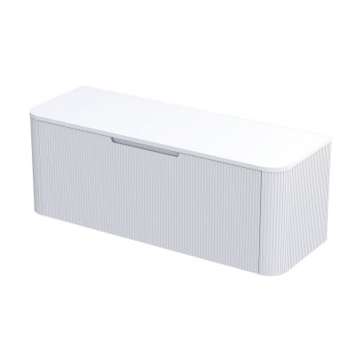 Oltens Hamnes szafka 120 cm podumywalkowa wisząca z blatem biały mat/kaszmir 68679000