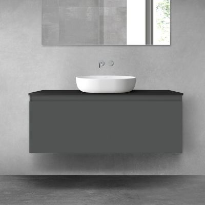 Oltens Vernal zestaw mebli łazienkowych 180 cm z blatem grafit mat 68593400