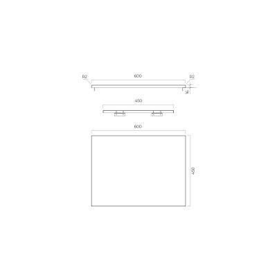 Oltens Tera blat naszafkowy 60 cm jasny marmur 63024990