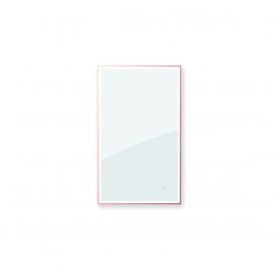 Oltens Nordlis lustro 60x100 cm prostokątne z oświetleniem z przodu z matą grzewczą miedź szczotkowana 64106610