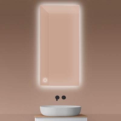 Oltens Nordlis lustro 60x120 cm prostokątne z oświetleniem od tyłu z matą grzewczą 64112000