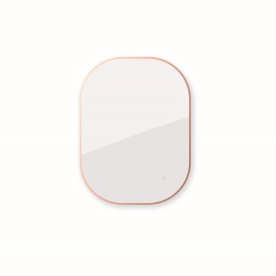 Oltens Nordlis lustro 80x100 cm prostokątne z oświetleniem od tyłu z matą grzewczą miedź szczotkowana 64127610