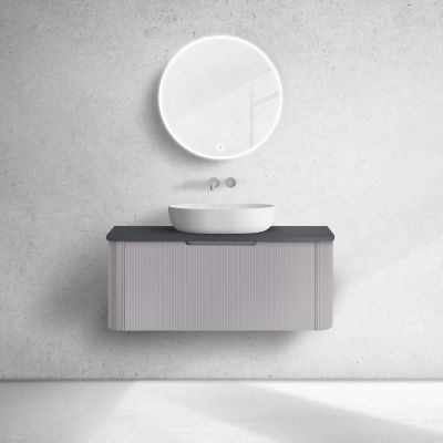 Oltens Hamnes blat naszafkowy 100 cm czarny mat 63014300